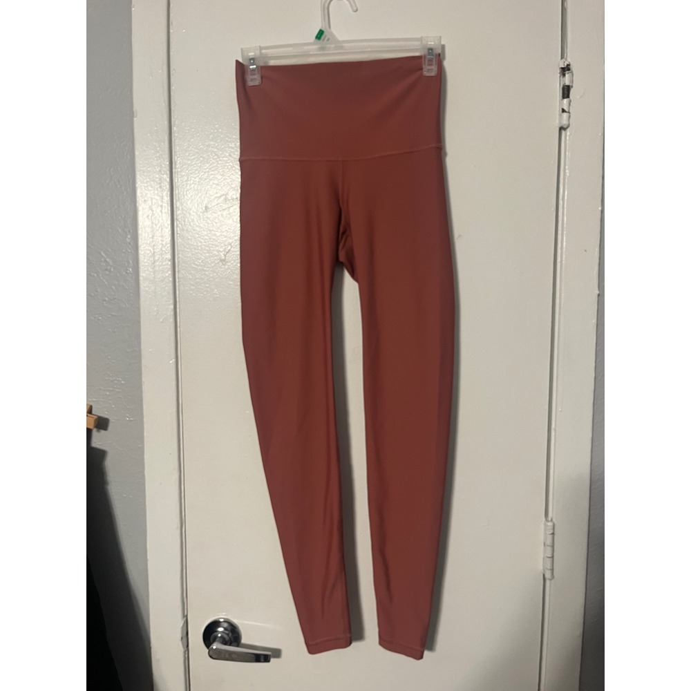 Old Navy Active PowerSoft High Waisted Leggings Terracotta Rust Small Womens